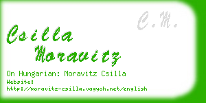 csilla moravitz business card